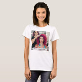Elegante kapsalon Aangepaste naam T-shirt (Voorkant volledig)