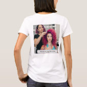 Elegante kapsalon Aangepaste naam T-shirt (Achterkant)