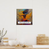 Elegante kapsalon poster met eigen naam (Keuken)