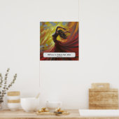 Elegante kapsalon poster met eigen naam (Keuken)