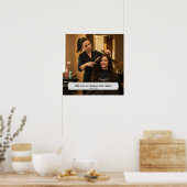 Elegante kapsalon poster met eigen naam (Keuken)
