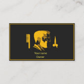 Elegante kapsalon visitekaartje (Achterkant)