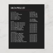 Elegante kapsel, kapper, kapsalon flyer (Achterkant)