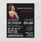 Elegante kapsel, kapper, kapsalon flyer (Voorkant)