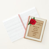 Elegante  Karma Gevolgen Quote Schrijven Notitieboek (Binnen)