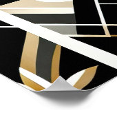 Elegante kat Art Deco liefhebbers Poster (Hoek)