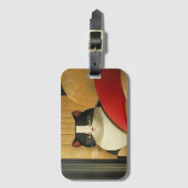 Elegante Kat  Bagagelabel (Voorkant (verticaal))