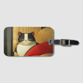 Elegante Kat  Bagagelabel (Voorkant (horizontaal))