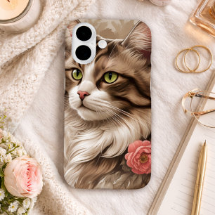 Elegante Kat iPhone 16 Hoesje