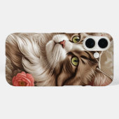 Elegante Kat Case-Mate iPhone Case (Achterkant (horizontaal))