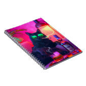 Elegante Kat Drinkt Whiskey | Grappige Bar Notitieboek (Rechterzijde)