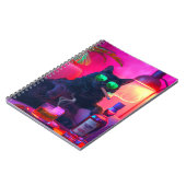 Elegante Kat Drinkt Whiskey | Grappige Bar Notitieboek (Linkerzijde)