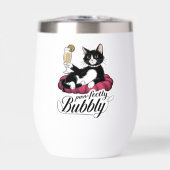 Elegante kat met Franse 75 cocktail – Classy & Sas (Voorkant)