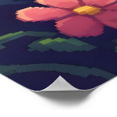 Elegante kat met sprankelende gouden ogen poster (Hoek)