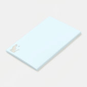 Elegante kat met vlinder post-it® notes (Schuin)