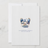 Elegante kat-thee feest uitnodiging template (Achterkant)