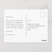 Elegante kat We hebben roze adreswijziging verplaa Briefkaart (Achterkant)