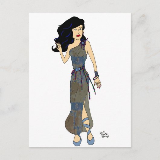 Elegante Kate Briefkaart (Voorkant)