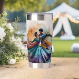 ✨Elegante Kathak koppel dans watercolor kunstwerk Geïsoleerde Drinkbeker