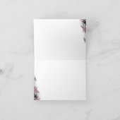 Elegante katholieke bruidsdouche bedankkaart (Binnen)