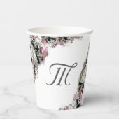 Elegante katholieke bruidsdouche papieren bekers (Achterkant)