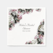 Elegante katholieke bruidsdouche servet (Voorkant)