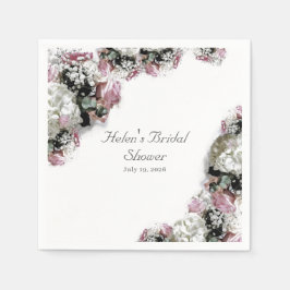 Elegante katholieke bruidsdouche servet