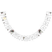 Elegante katholieke bruidsfeest bloemenbanner vlaggetjes (Alle)