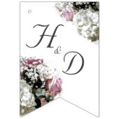 Elegante katholieke bruidsfeest bloemenbanner vlaggetjes (Eerste vlag)