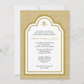 Elegante katholieke doop Maria en Jezus Kaart (Voorkant)