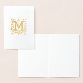 Elegante katholieke gouden Mariahalsketting religi Folie Kaarten