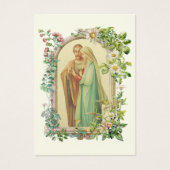 Elegante Katholieke Maria en Jozef Trouwen Heilige Visitekaartje (Voorkant)