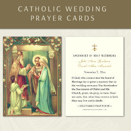Elegante Katholieke Maria en Jozef Trouwen Heilige Visitekaartje