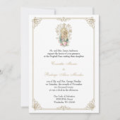 Elegante Katholieke Maria & Jezus Bruiloft Kaart (Voorkant)