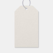 Elegante katholieke Maria-monogram bloemig Cadeaulabel (Achterkant)