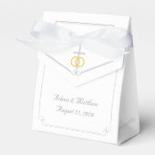 Elegante Katholieke Monogrammed Wedding Favoriet B Bedankdoosjes (Voorkant Zijde)