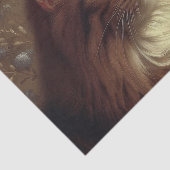 Elegante  kattenportretdecoupage tissuepapier (Detail)