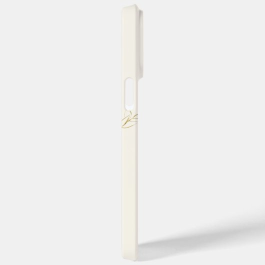 Elegante Keizer Pinguïn Botanische Gouden Glitter Case-Mate iPhone Case (Achterkant / Rechts)