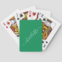 Elegante Kelly Green Script Naam Persoonlijk
