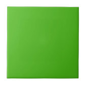 Elegante Kelly Groen Accent #4cbb17 Tegeltje (Voorkant)