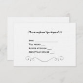 Elegante Keltische Cross RSVP (Voorkant / Achterkant)