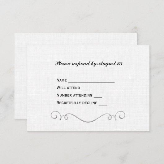 Elegante Keltische Cross RSVP (Voorkant / Achterkant)