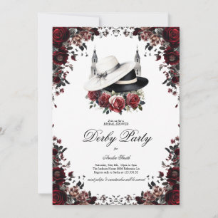 Elegante Kentucky Derby Bruiloft Bridal Shower Uit Kaart