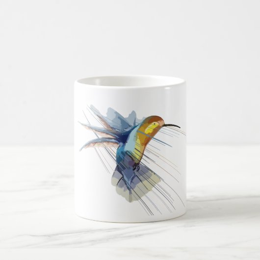 Elegante Keramische Hummingbird Mok (Center)