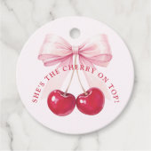 Elegante kers op bruidsdouche bedankjes labels (Voorkant)