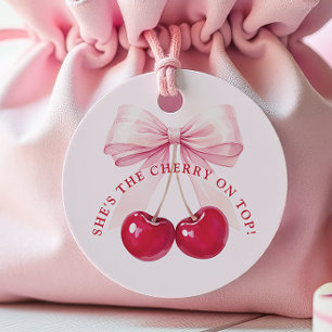 Elegante Kers Op De Bruidsuitnodiging Bedankjes Labels