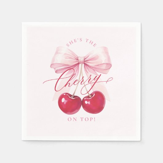 Elegante kers op Top Vrijgezellenfeest Servet (Voorkant)