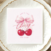 Elegante kers op Top Vrijgezellenfeest Servet