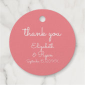 Elegante kersenbloesem bedankt bedankjes labels (Achterkant)