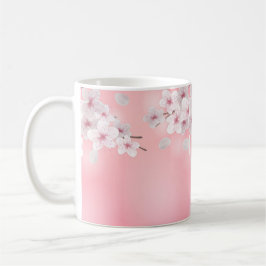 Elegante Kersenbloesem Bloemrijke Kunst Koffiemok
